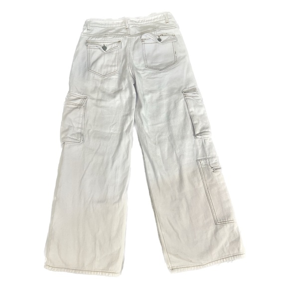 white baggy cargo pants - Picture 2 of 3